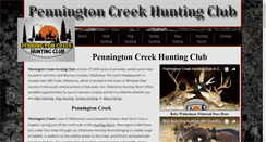 Desktop Screenshot of penningtoncreekhuntingclub.com