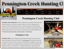 Tablet Screenshot of penningtoncreekhuntingclub.com